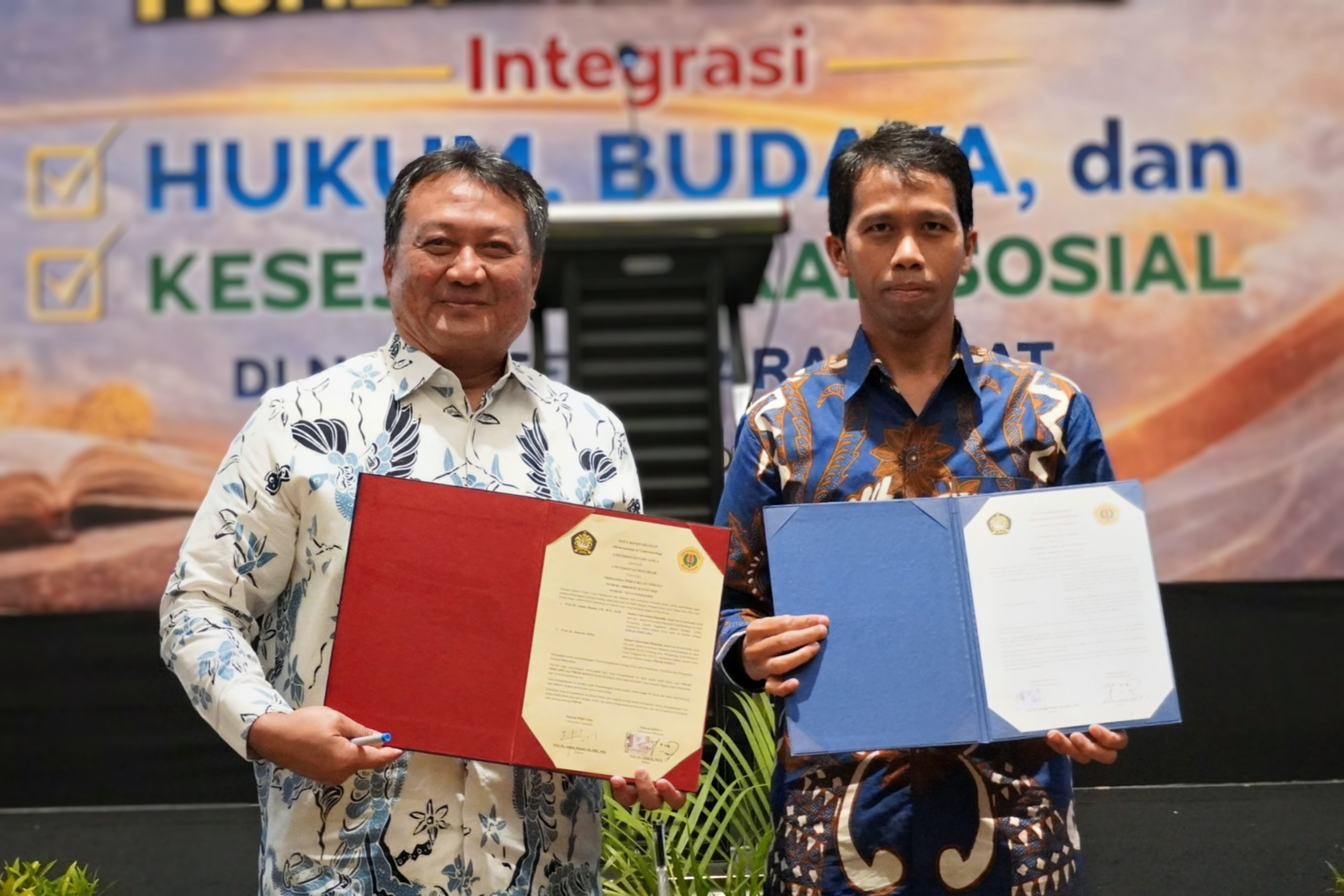 Universitas Mataram dan Universitas Pancasila Teken MoU dan Gelar FGD di NTB