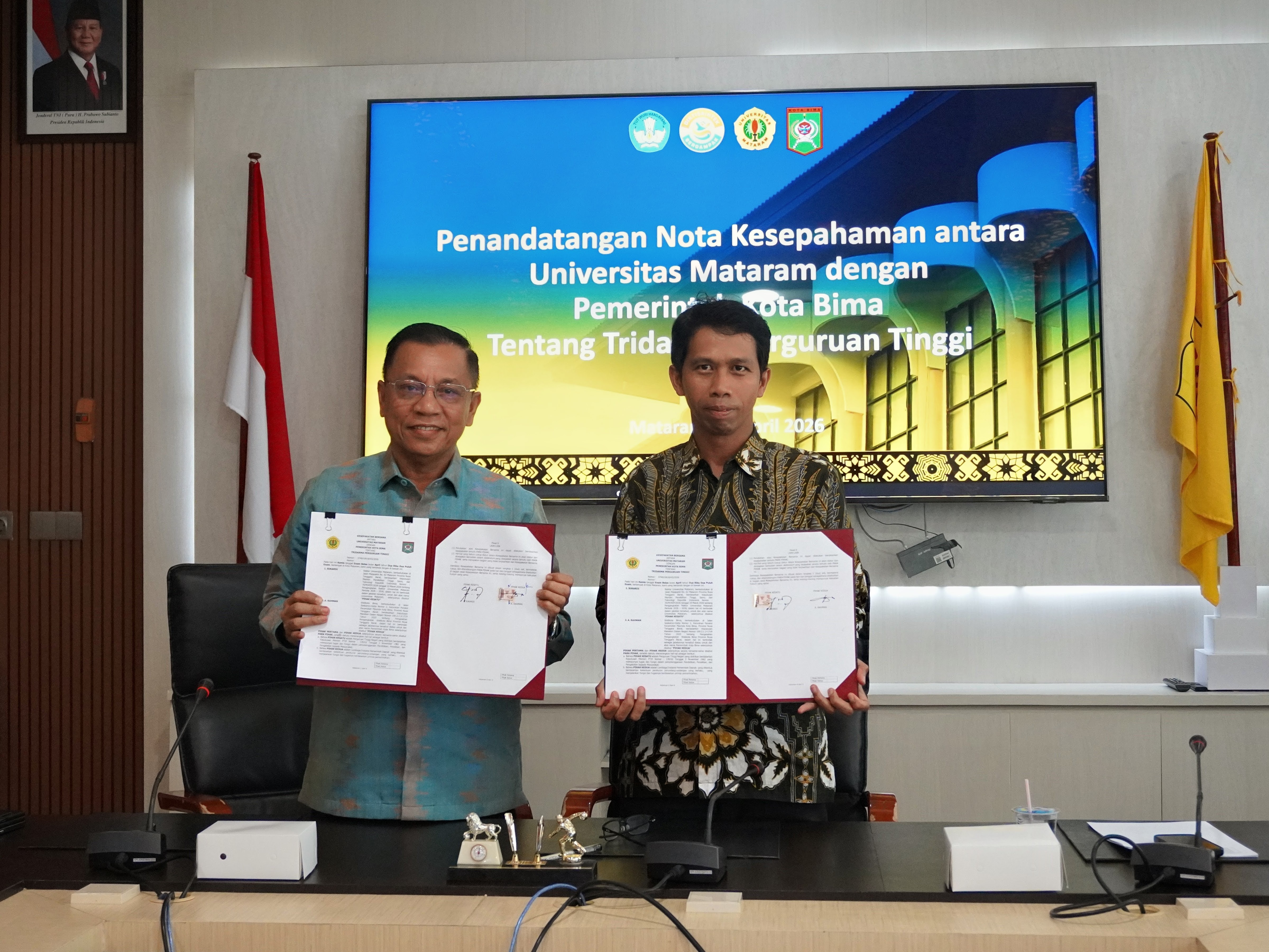 Dorong Pembangunan Daerah, Unversitas Mataram dan Pemerintah Kota Bima Bangun Kolaborasi Akademik